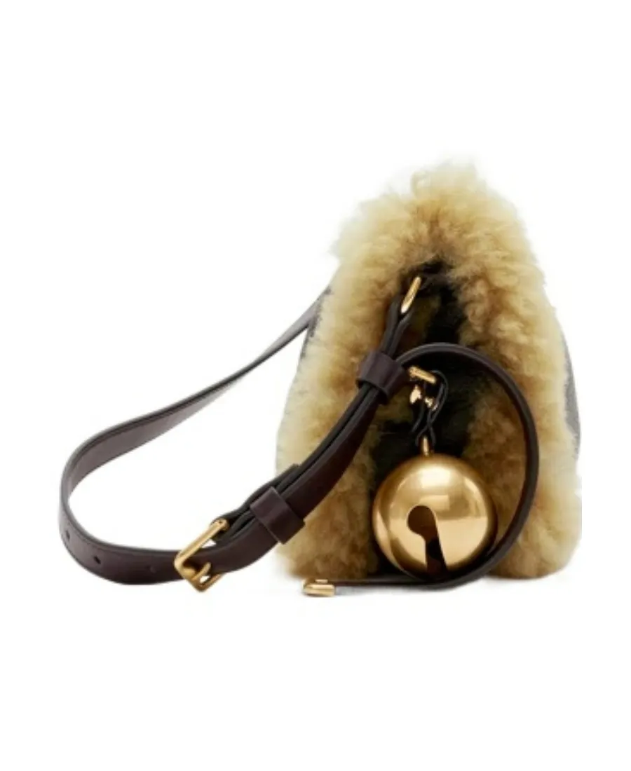 Small Shield Leather Shoulder Bag