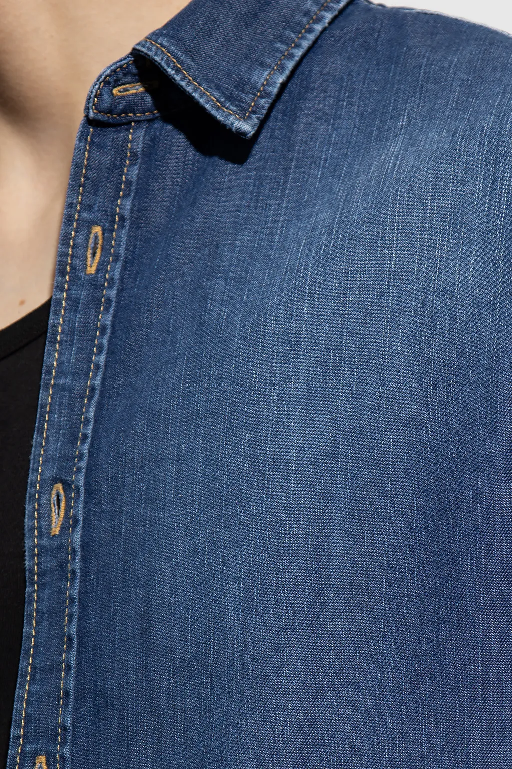 Dsquared2 Long Sleeved Faded Denim Shirt