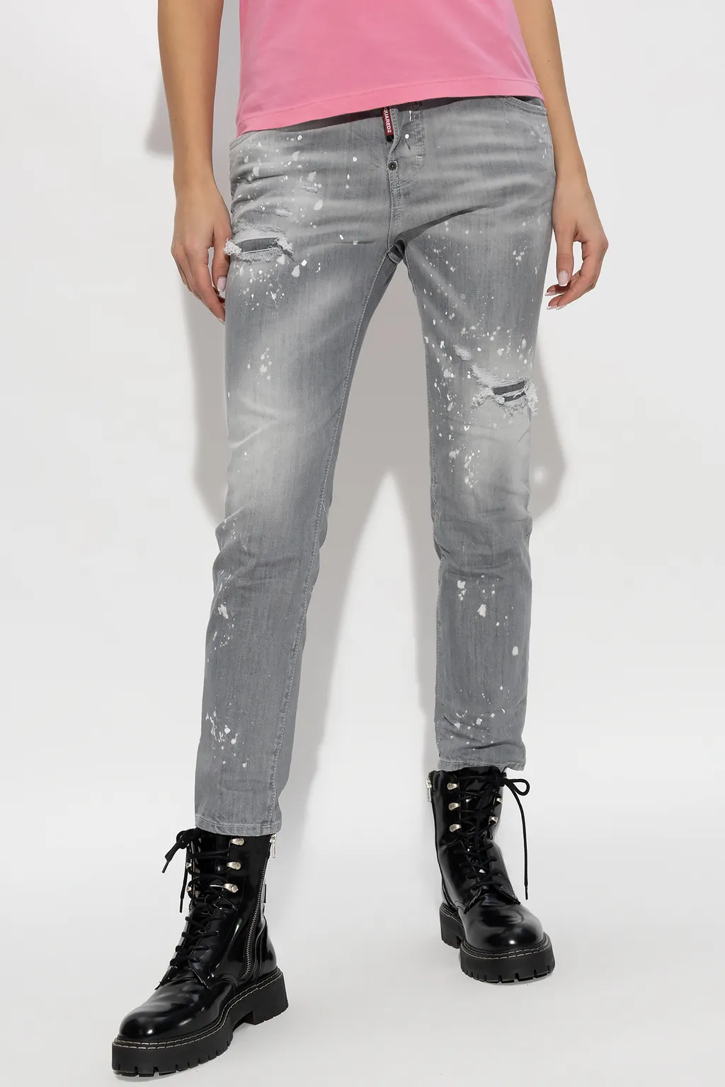 Dsquared2 Distressed Cropped Jeans