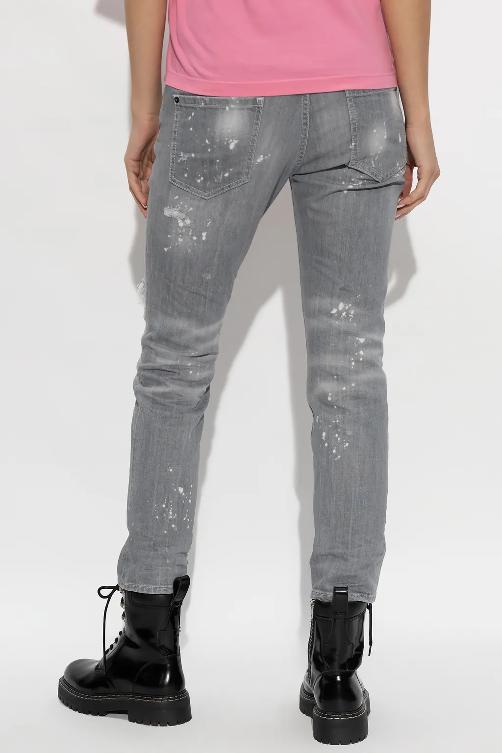 Dsquared2 Distressed Cropped Jeans