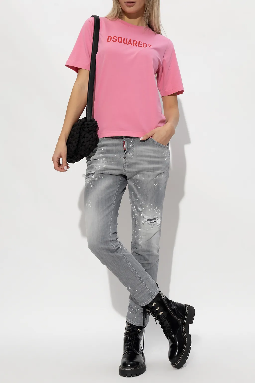 Dsquared2 Distressed Cropped Jeans