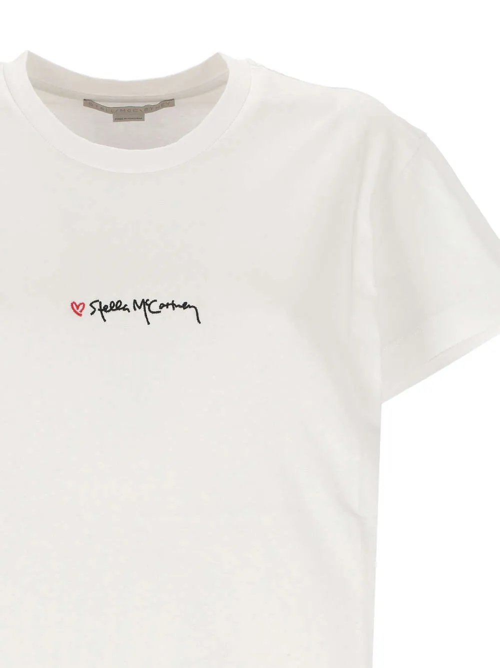 Stella Mccartney Logo Embroidered Crewneck T-Shirt