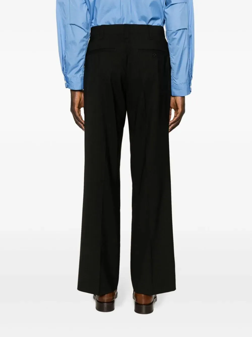 Tropical Straight-Leg Tailored Trousers