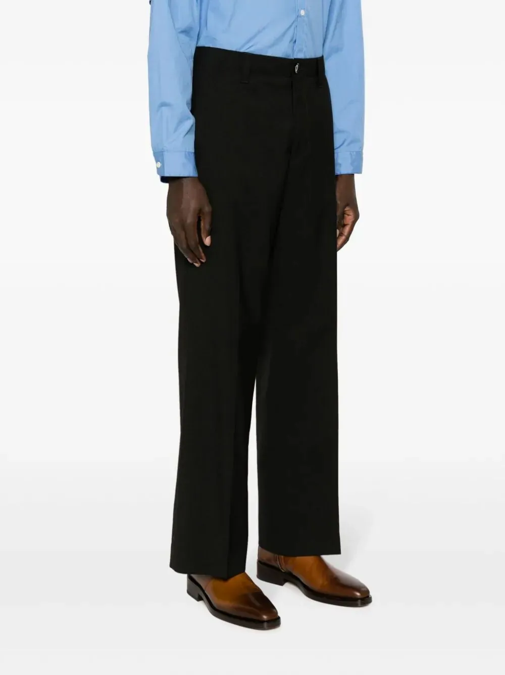 Tropical Straight-Leg Tailored Trousers