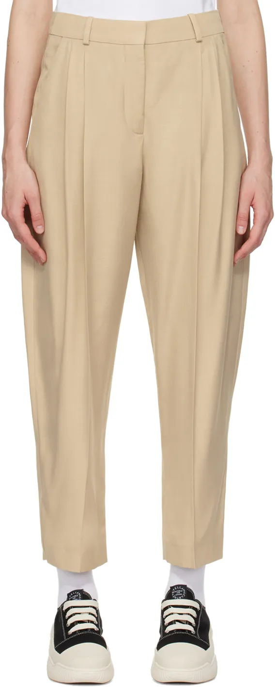 Stella Mccartney Cropped Pleated Trousers