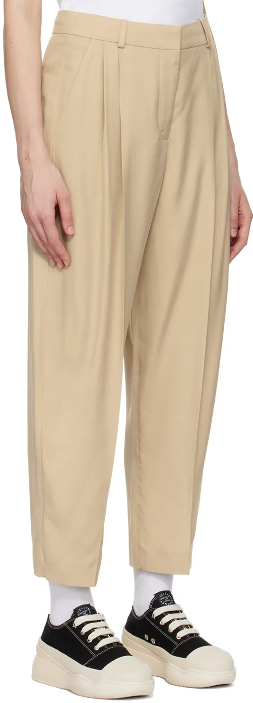 Stella Mccartney Cropped Pleated Trousers
