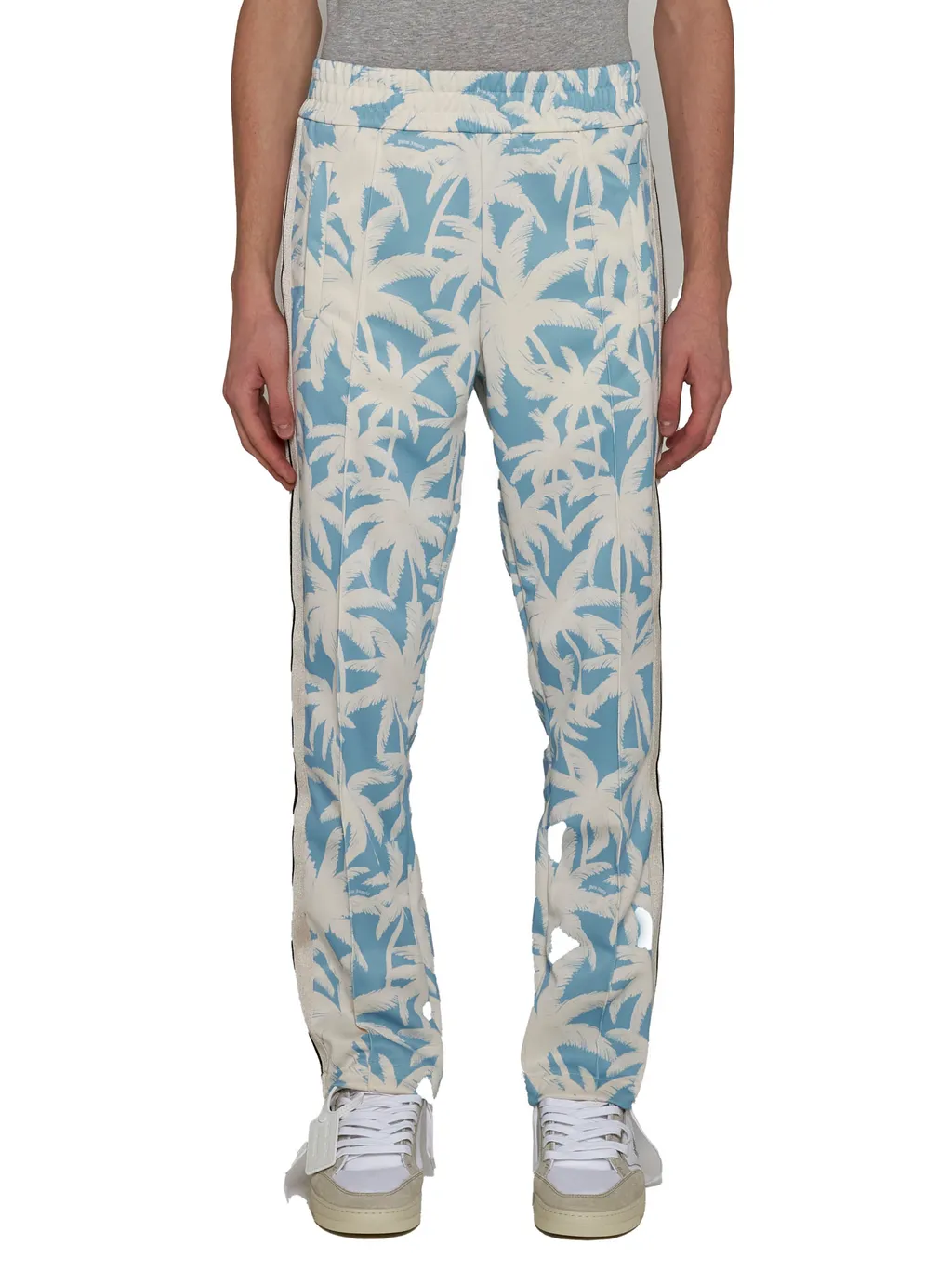 Palm Angels Palm-Printed Elasticated Waist Track Pants