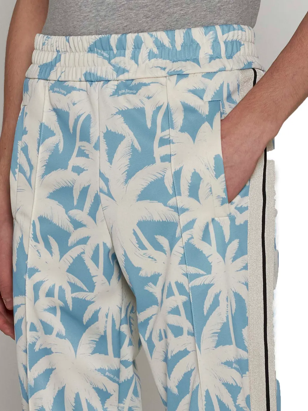 Palm Angels Palm-Printed Elasticated Waist Track Pants