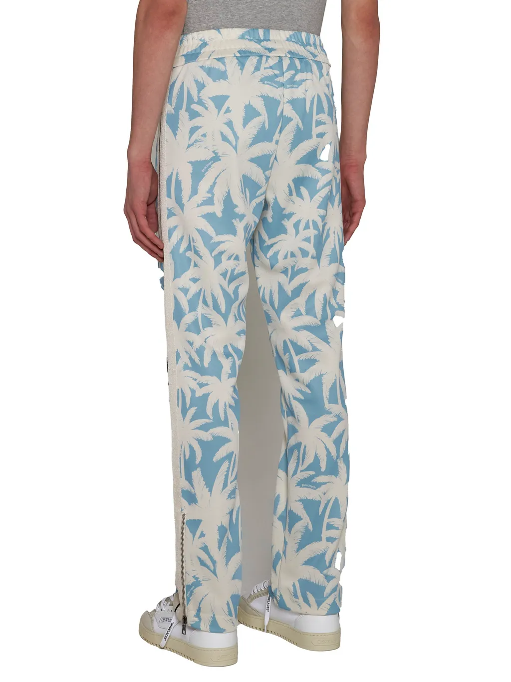 Palm Angels Palm-Printed Elasticated Waist Track Pants
