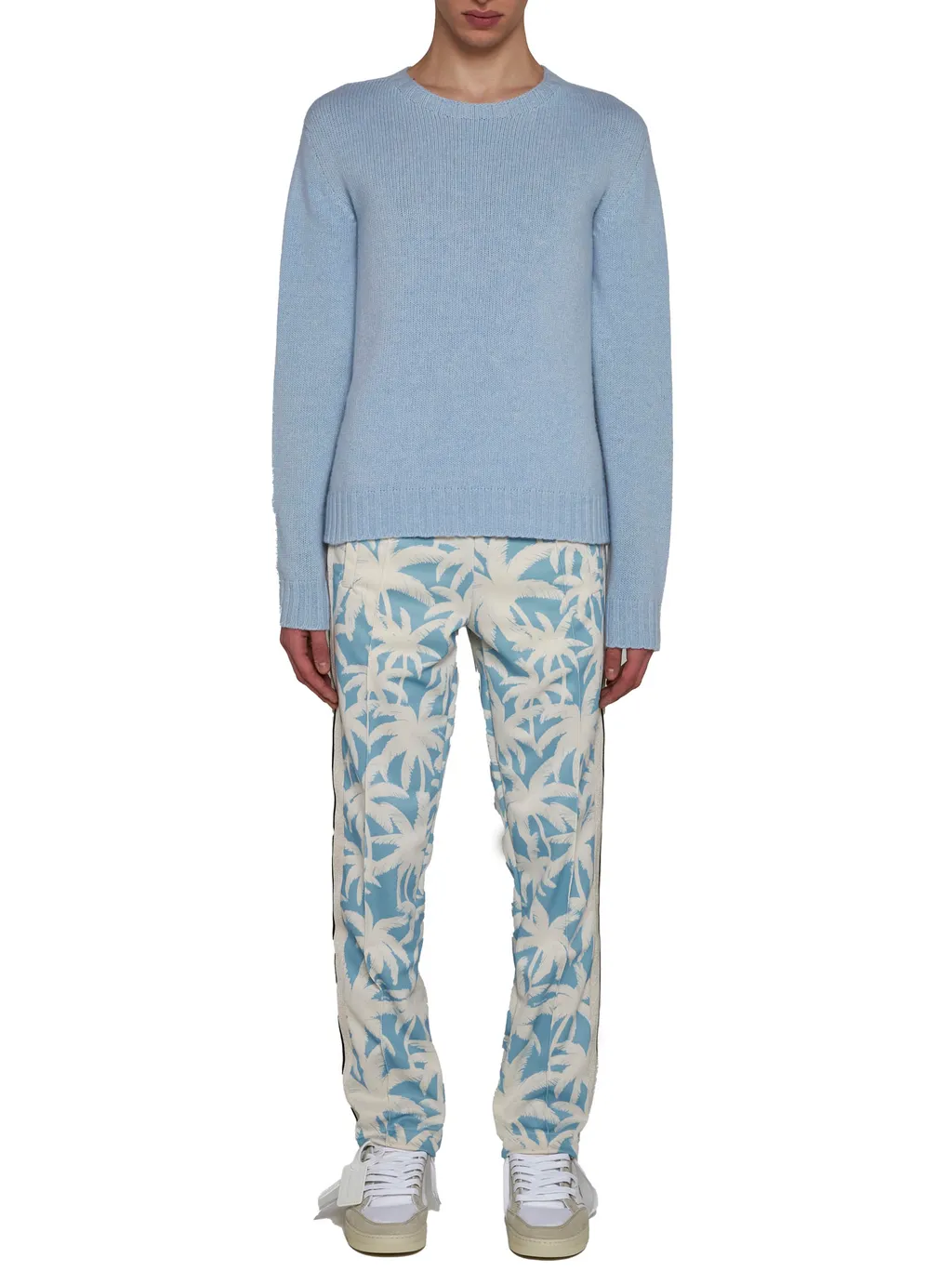 Palm Angels Palm-Printed Elasticated Waist Track Pants
