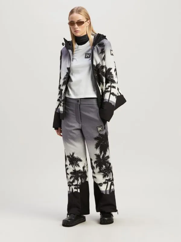 Palm Angels Palm Tree-Printed Zippeded Ski Jacket
