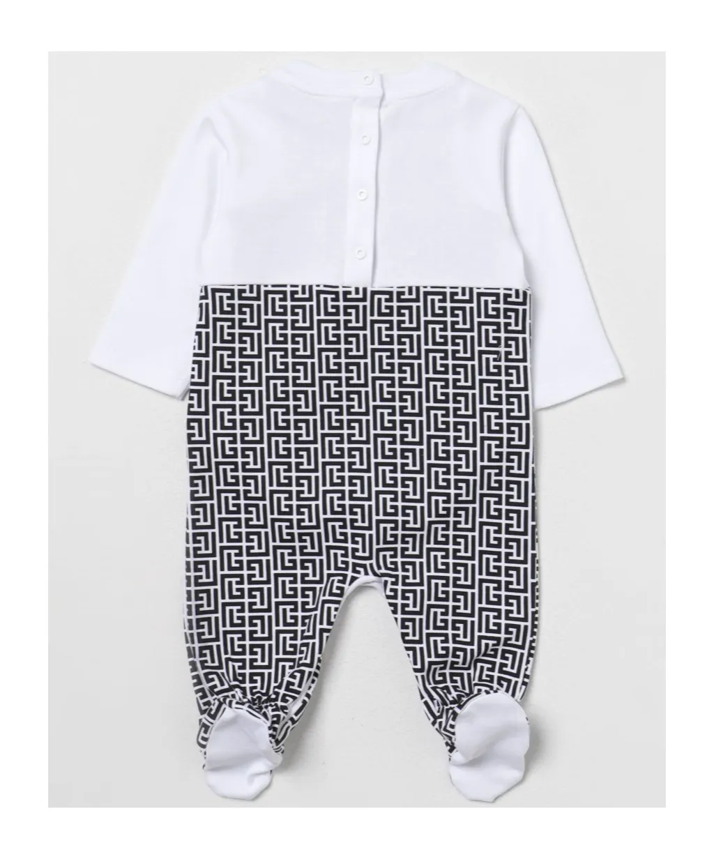 Balmain Kids Monogram-Printed Crewneck Pyjamas