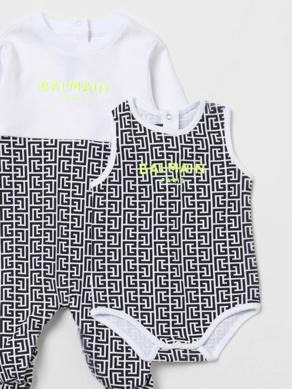Balmain Kids Monogram-Printed Crewneck Pyjamas