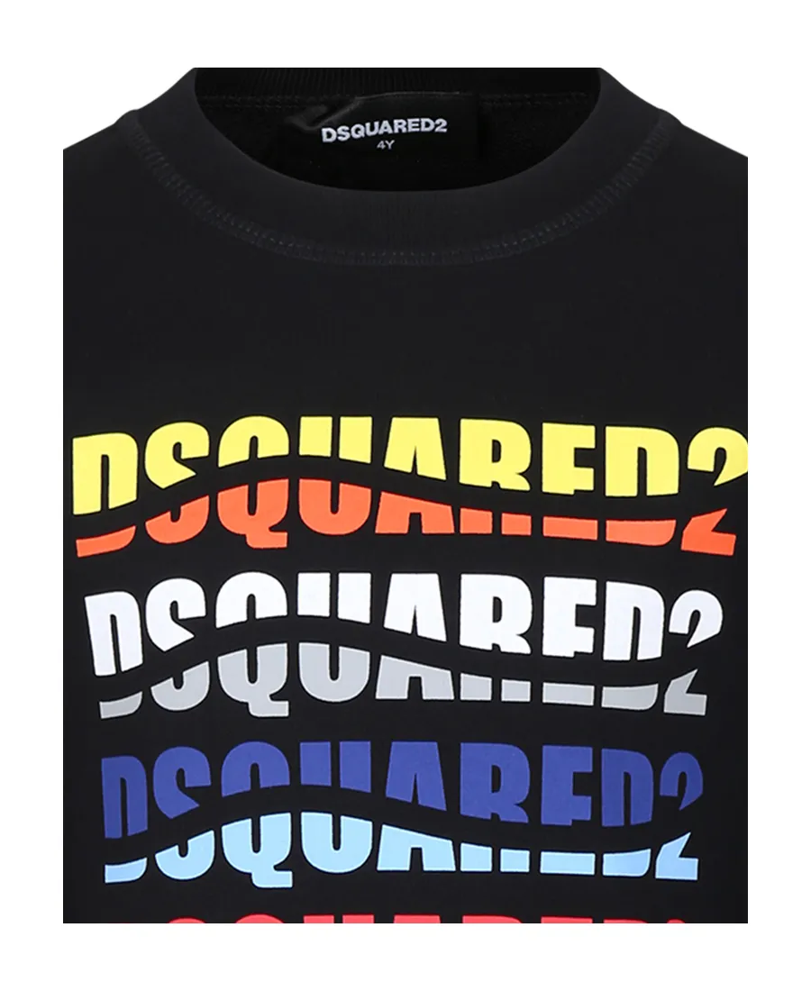 Dsquared2 Kids Logo Printed Crewneck Sweatshirt