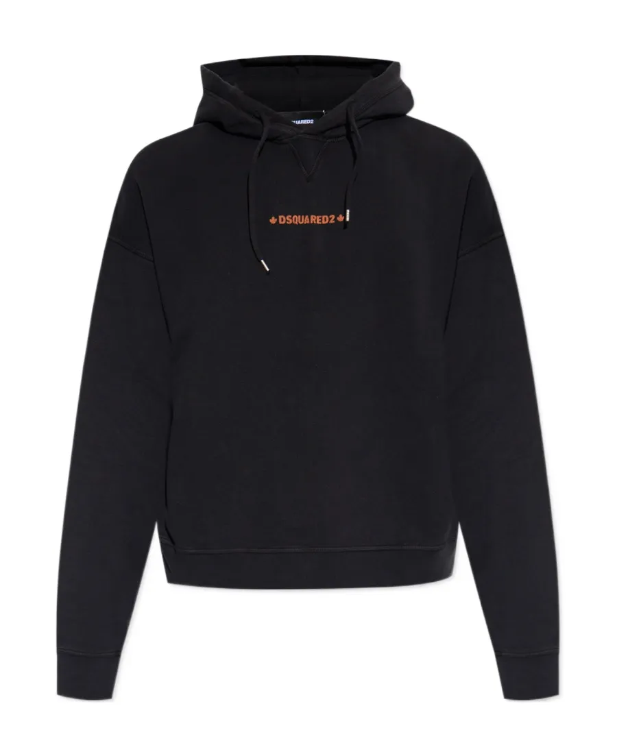 Dsquared2 Logo Printed Drawstring Hoodie