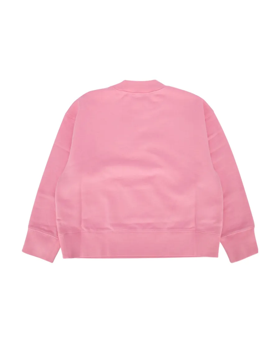 Palm Angels Kids Logo Printed Jersey Sweatshirt