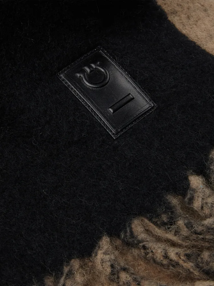 Logo Wool Scarf