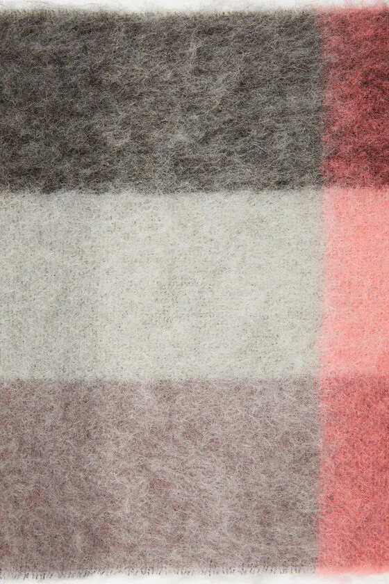 Logo-Appliqué Checked Scarf