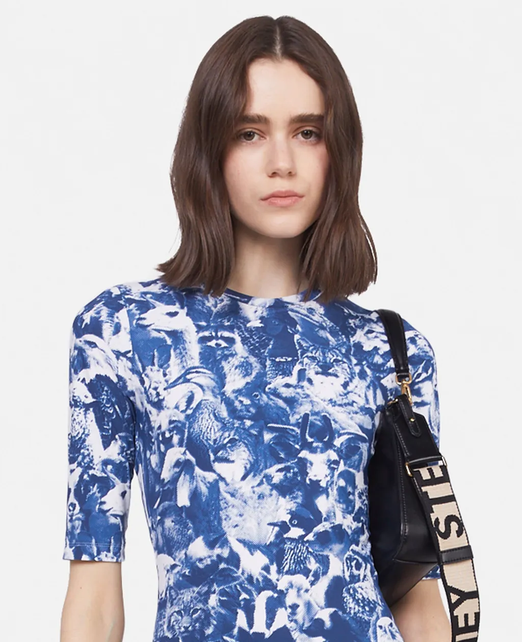 Stella Mccartney Animal Forest-Printed Straight Hem Mini Dress