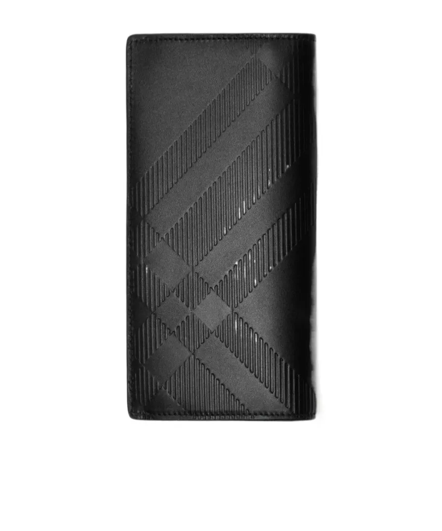 Burberry Check Embossed Continental Wallet