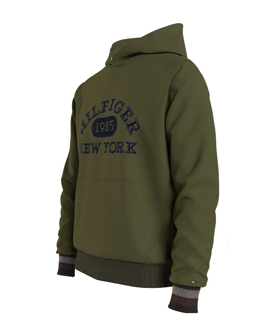 Embroidered-Logo Hoodie