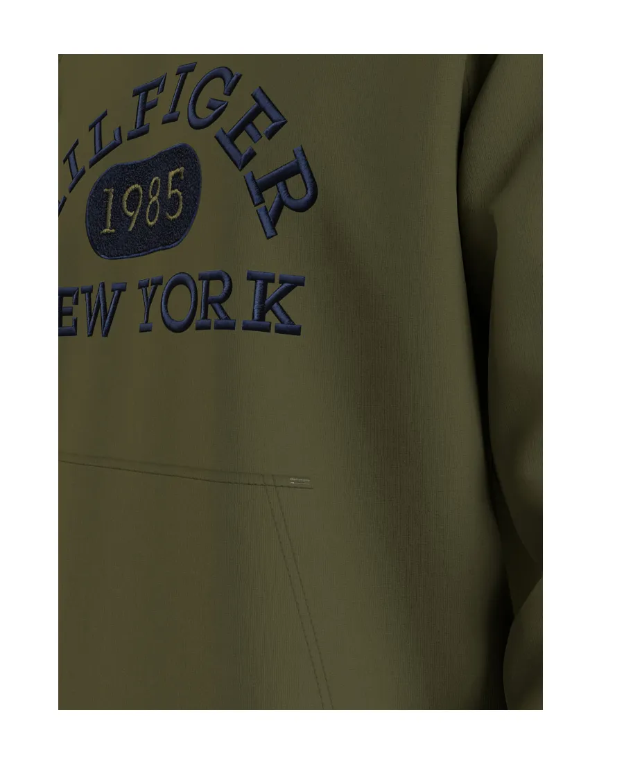 Embroidered-Logo Hoodie