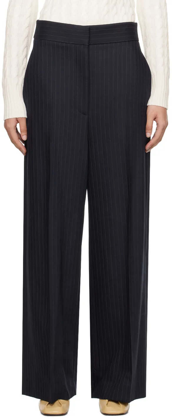 Khaite The Banton Striped Pants