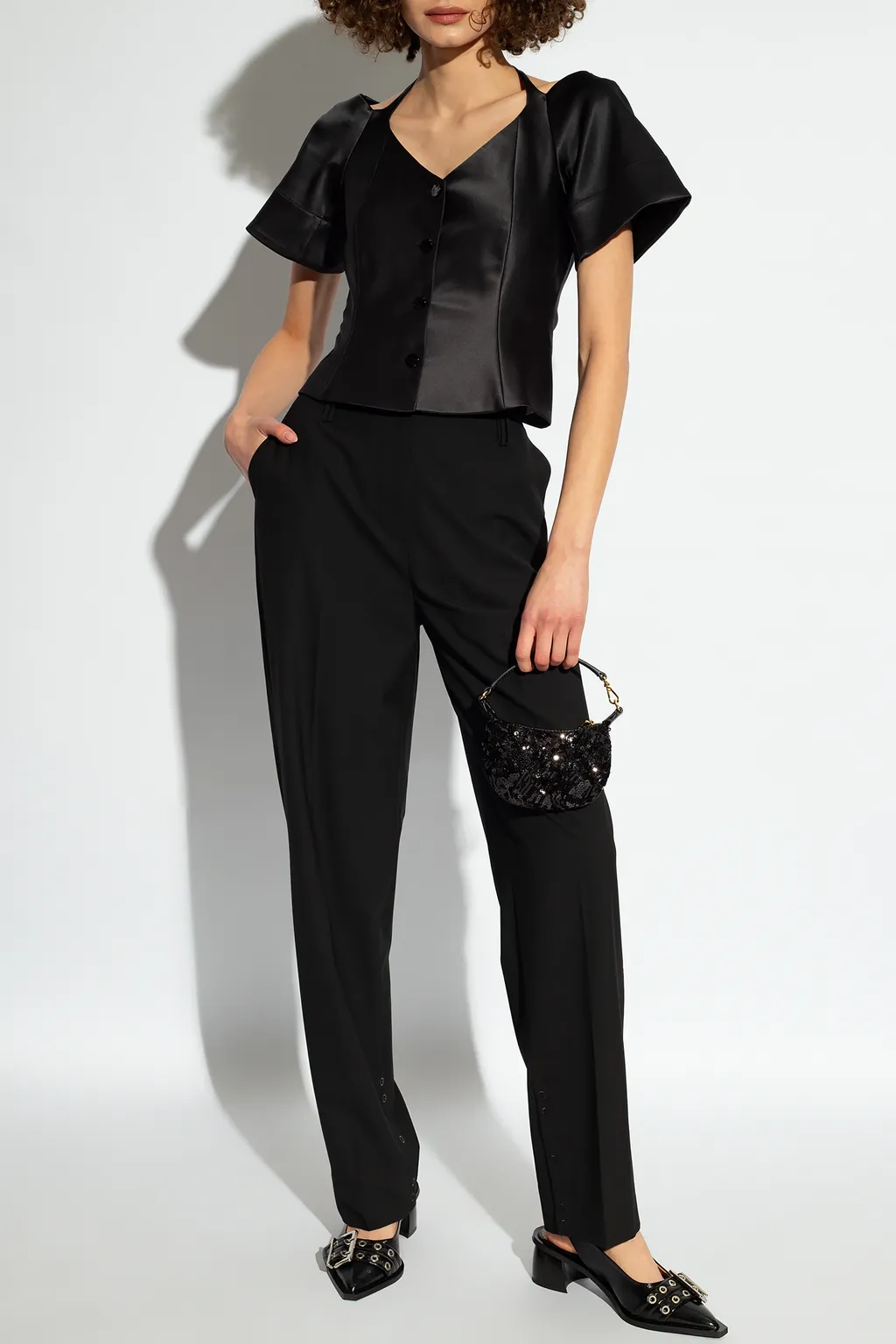 Front Pleated Casual Pants