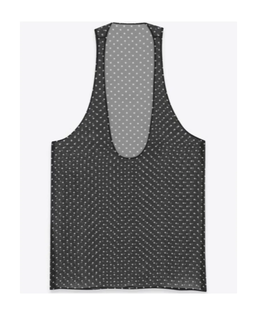 Sheer Tank Top In Silk Muslin
