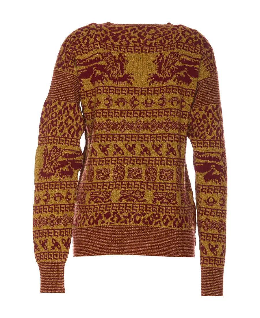 Vivienne Westwood Pattern Intarsia-Knit Crewneck Jumper