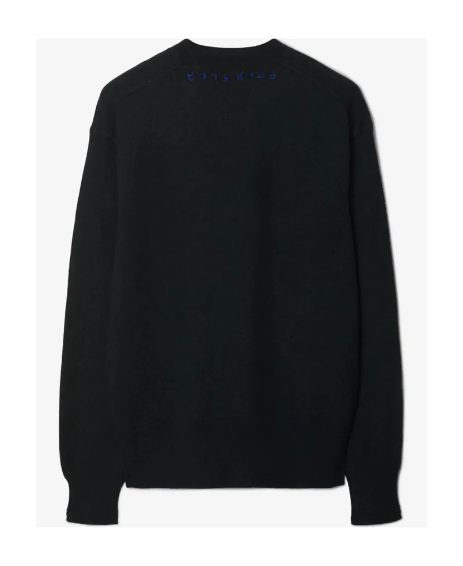 Logo-Embroidered Wool Jumper