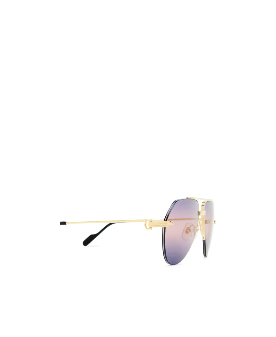 Cartier Aviator Frame Sunglasses