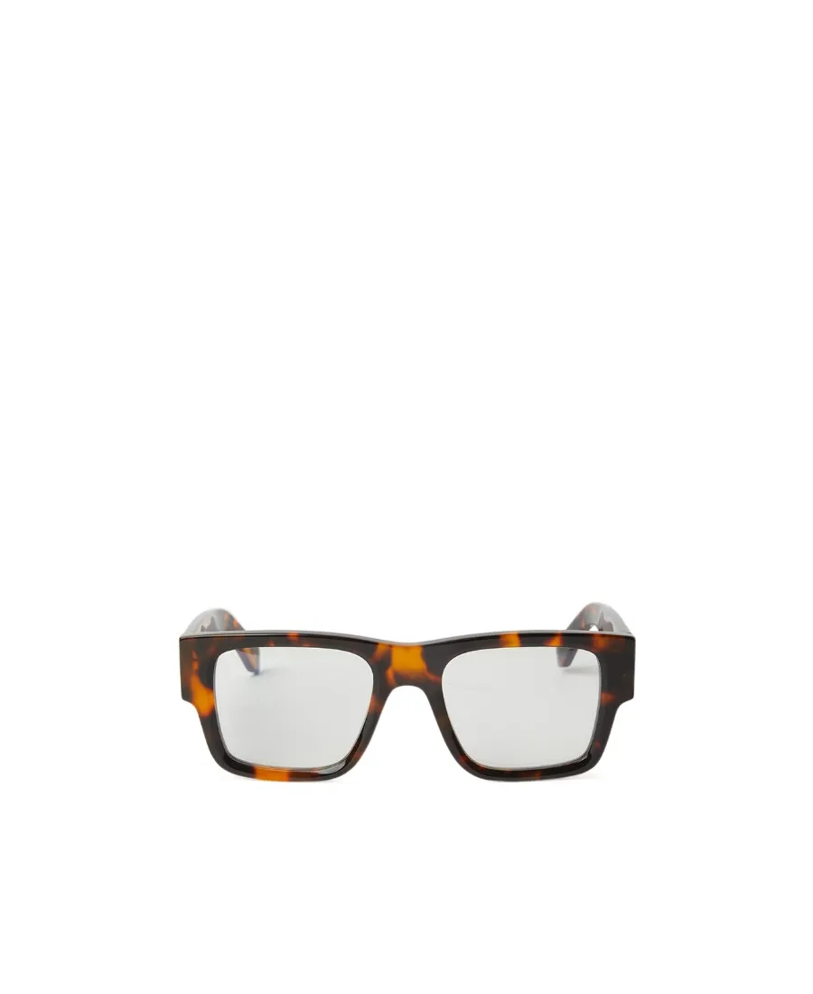 Tortoiseshell-Effect Square-Frame Glasses