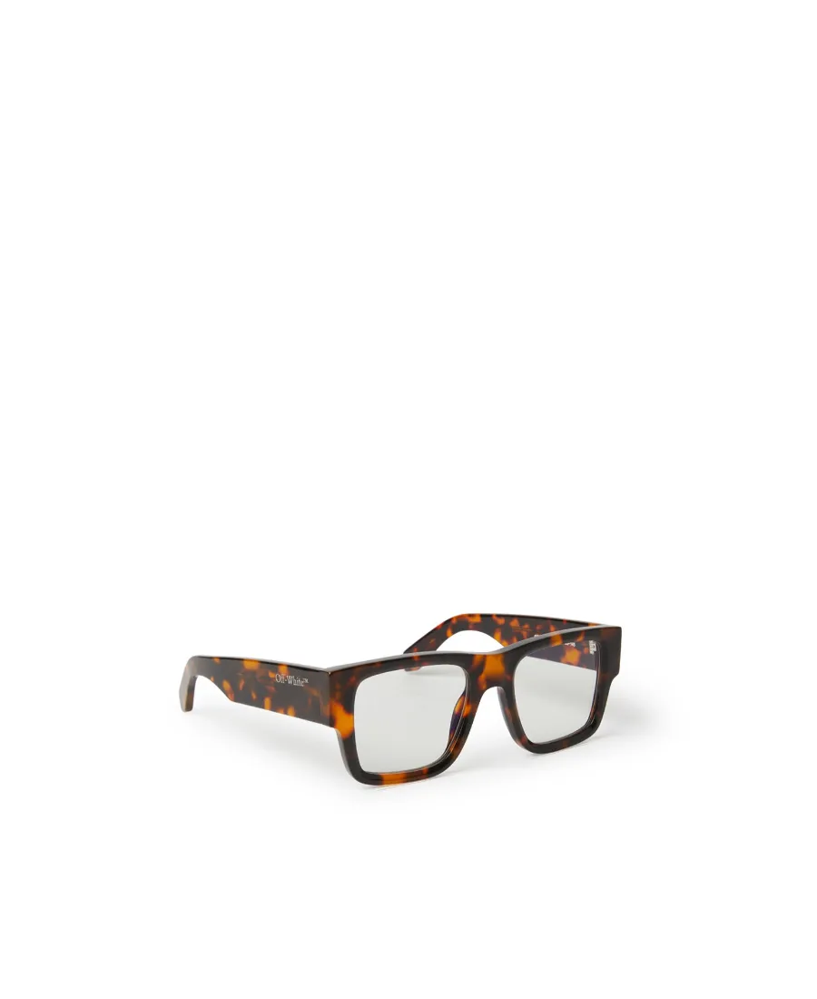 Tortoiseshell-Effect Square-Frame Glasses
