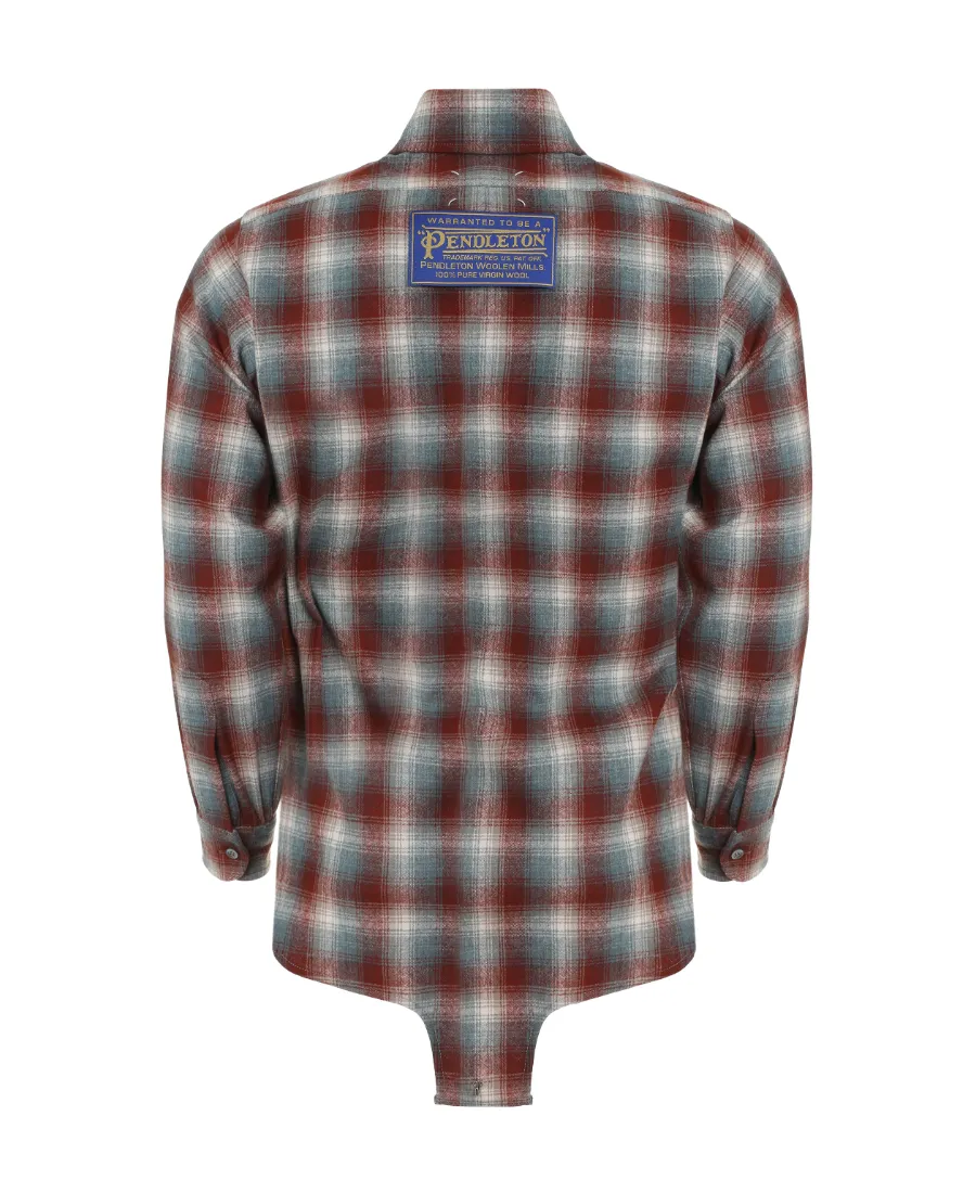 Plaid Button-Up Shirt