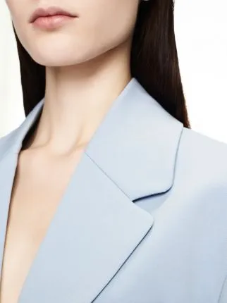 Notched-Lapels Single-Breasted Blazer
