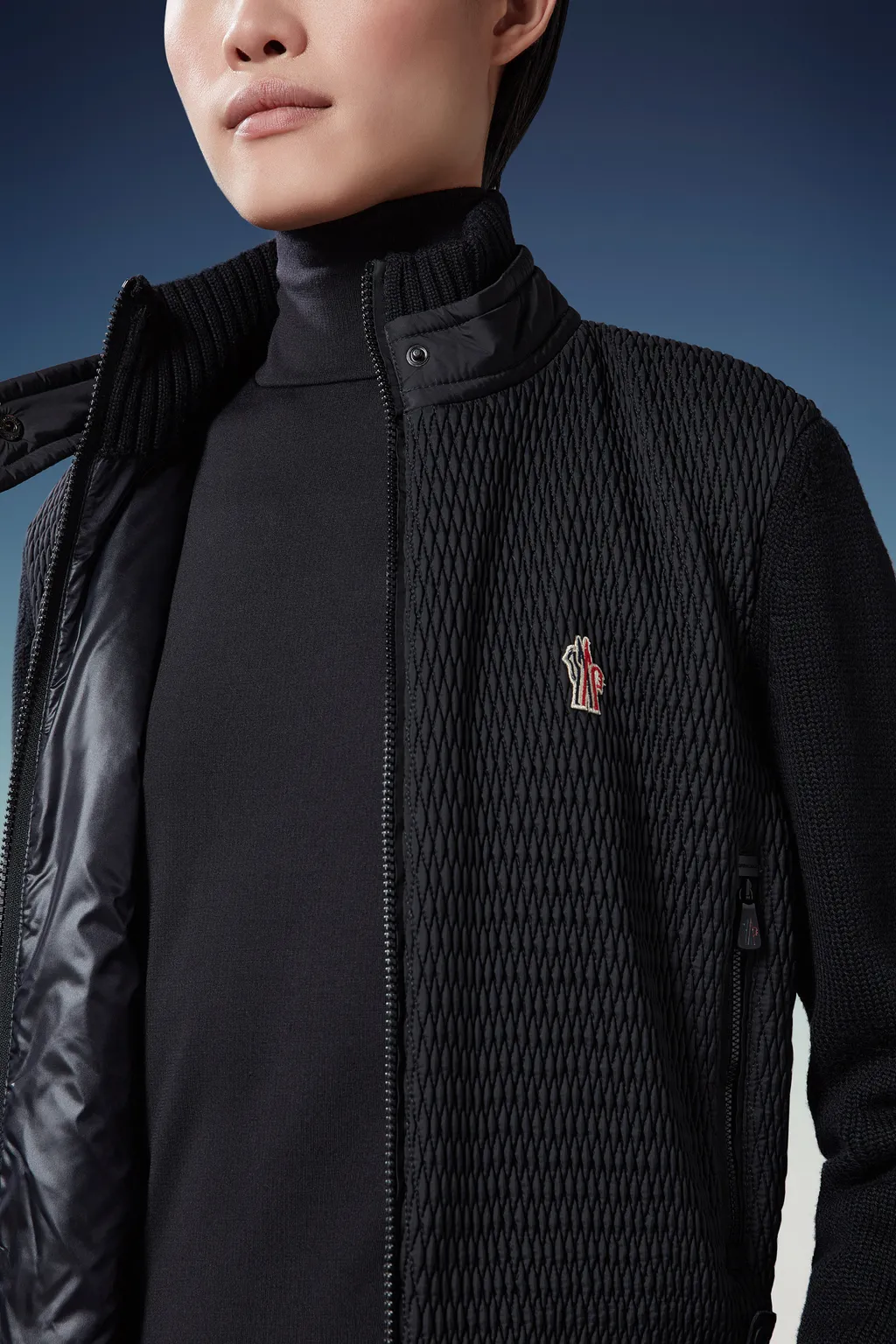 Wool Zip-Up Cardigan