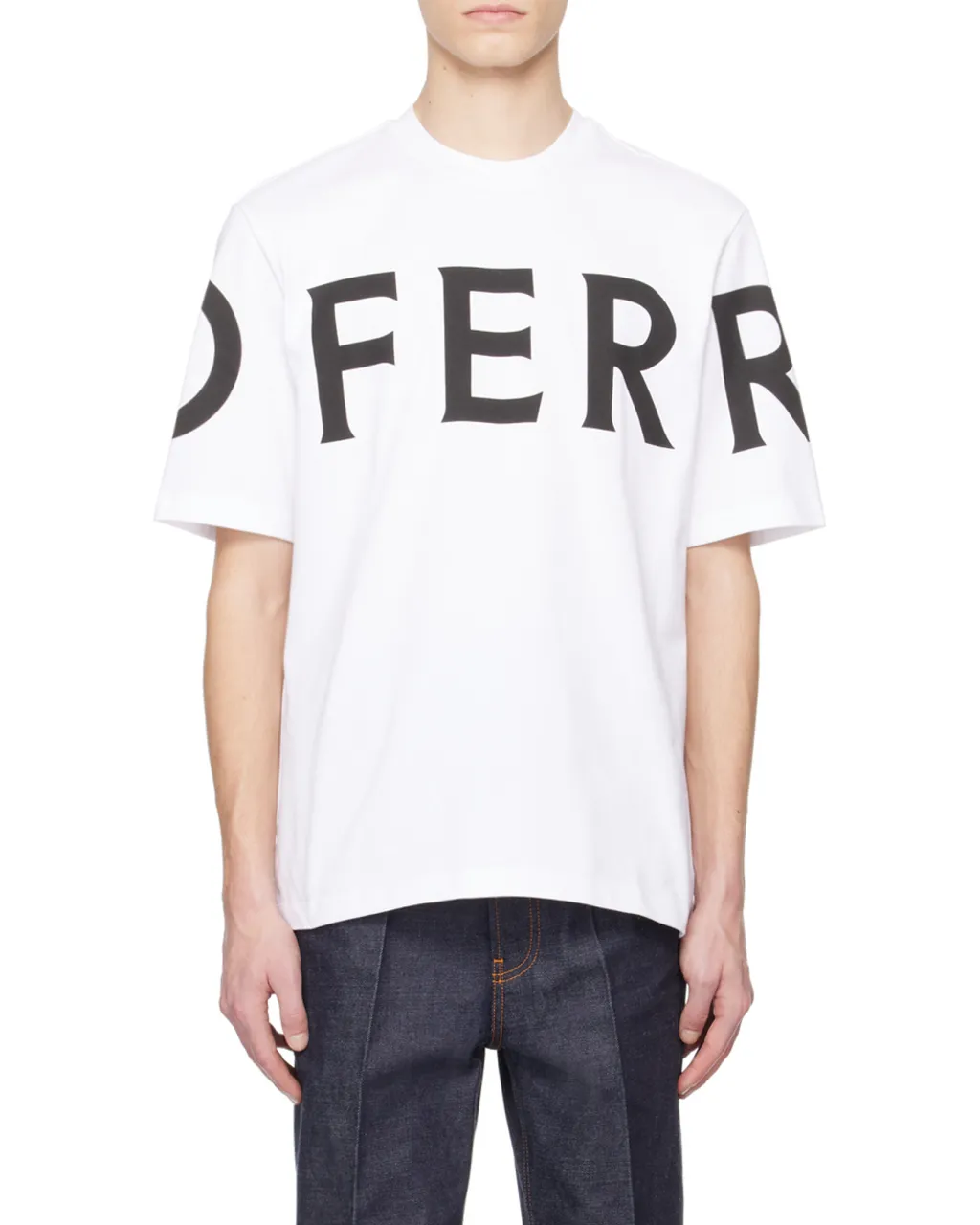 Salvatore Ferragamo Logo Printed Crewneck T-Shirt