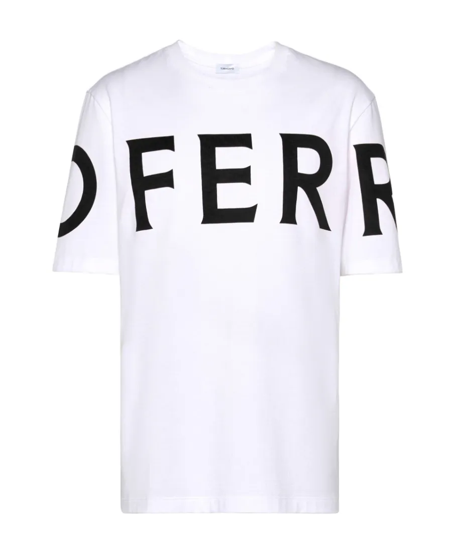 Salvatore Ferragamo Logo Printed Crewneck T-Shirt