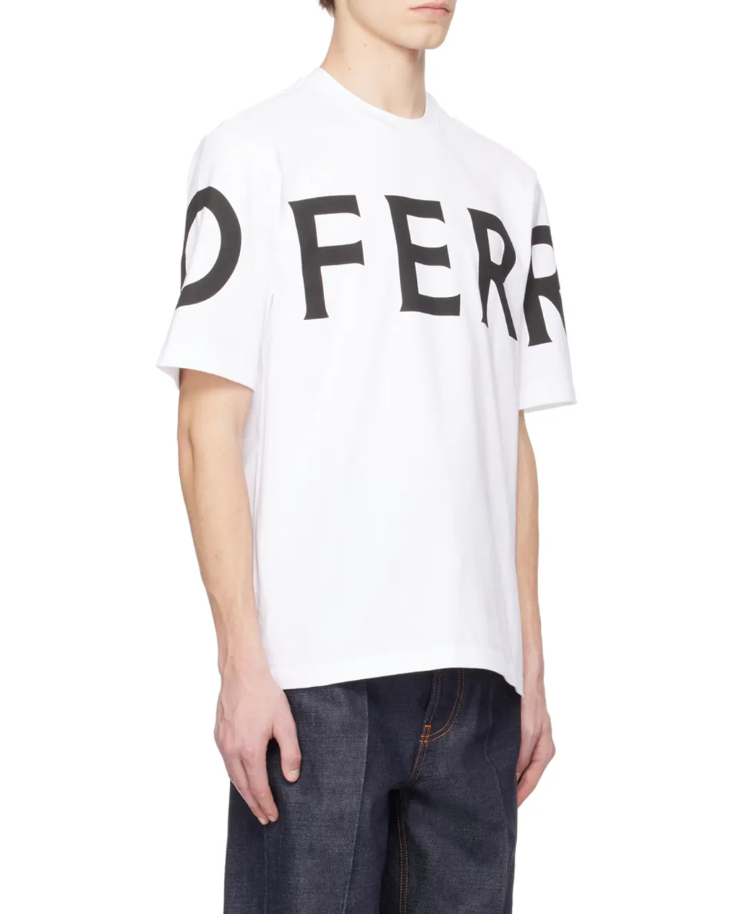 Salvatore Ferragamo Logo Printed Crewneck T-Shirt