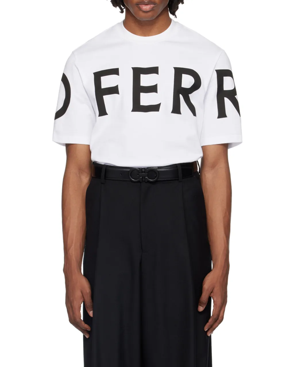 Salvatore Ferragamo Logo Printed Crewneck T-Shirt