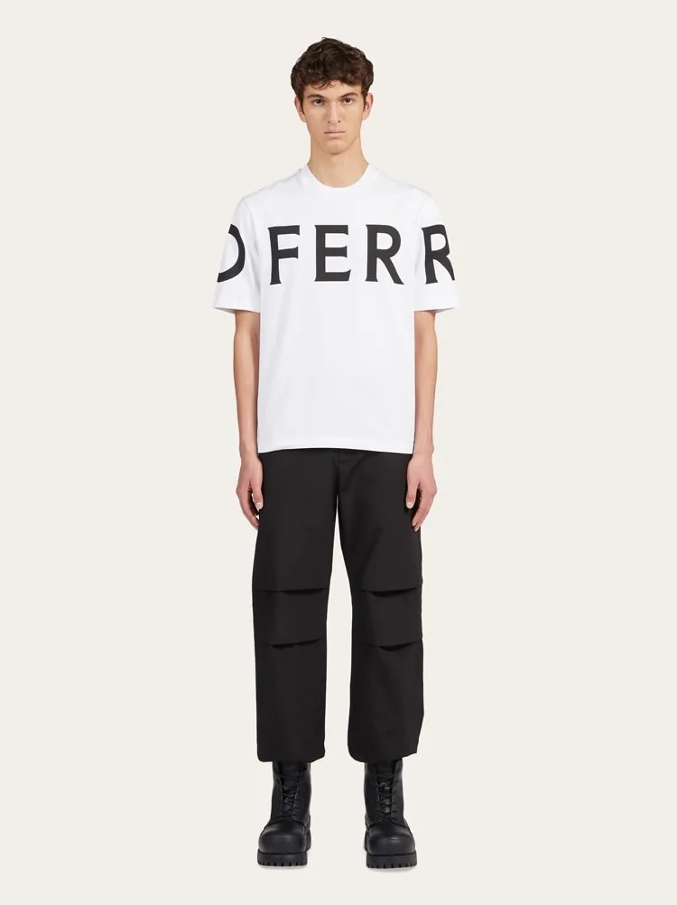 Salvatore Ferragamo Logo Printed Crewneck T-Shirt