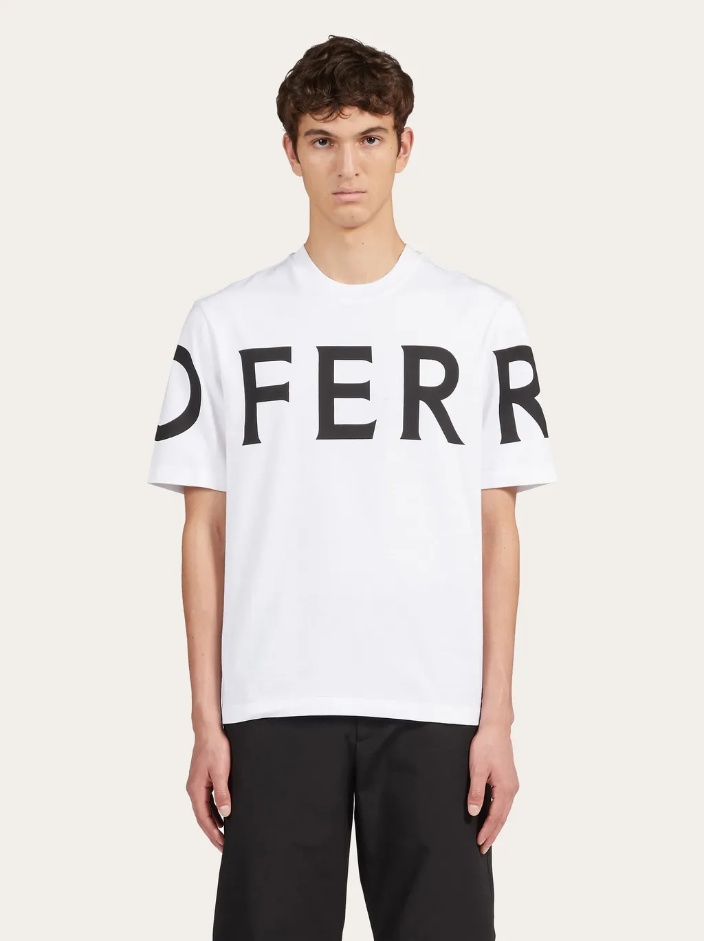 Salvatore Ferragamo Logo Printed Crewneck T-Shirt