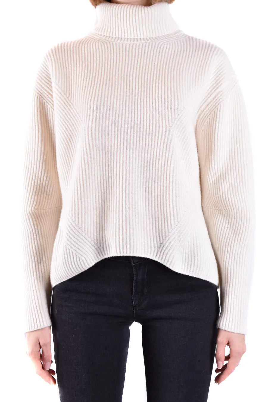 Vigogna High Neck Rib Sweater