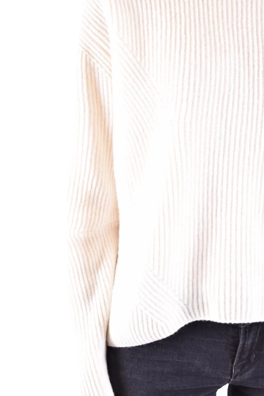 Vigogna High Neck Rib Sweater