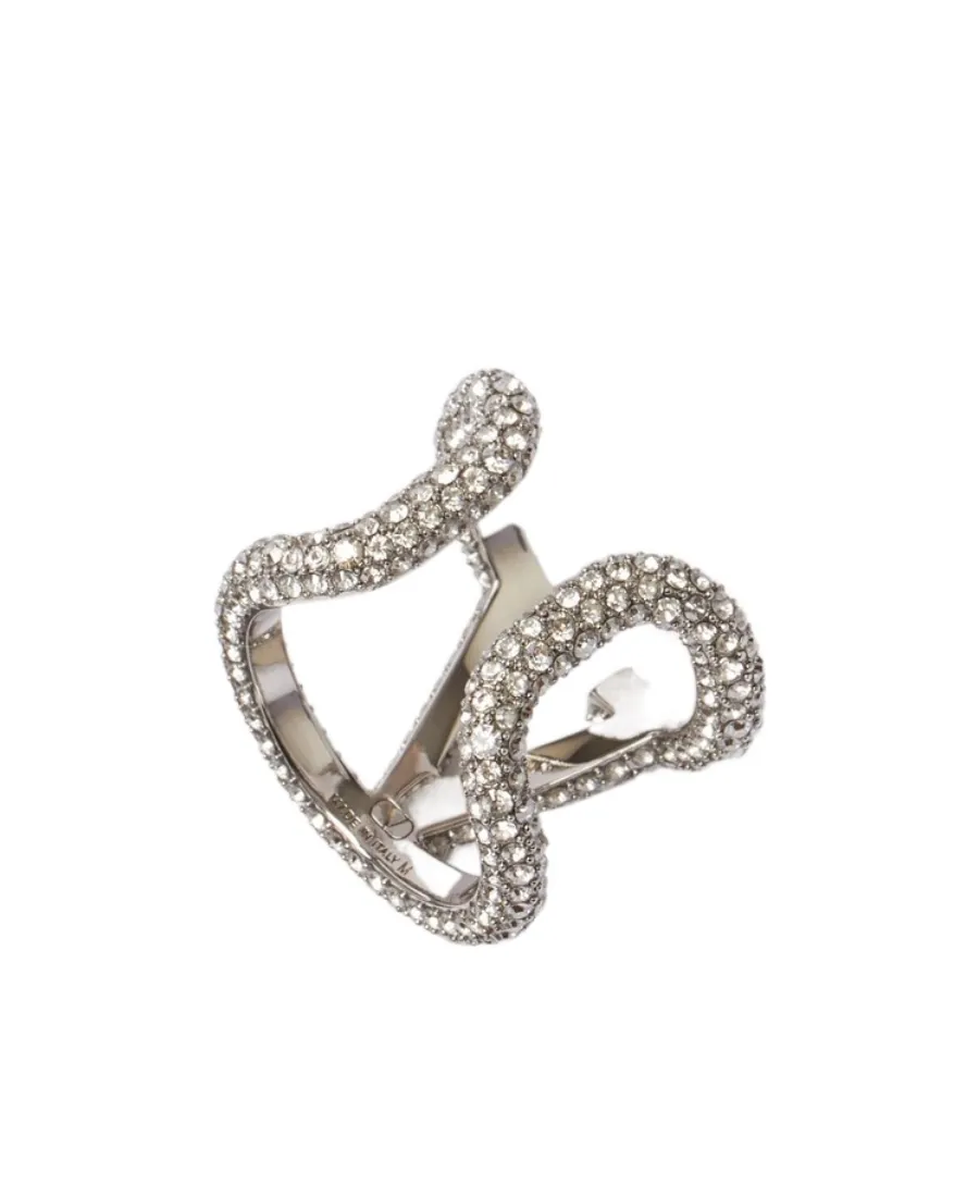 Valentino Vlogo Embellished Ring