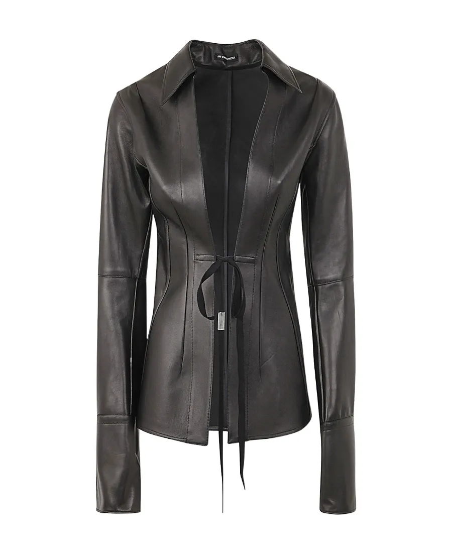 Lapel Long-Sleeved Blouse