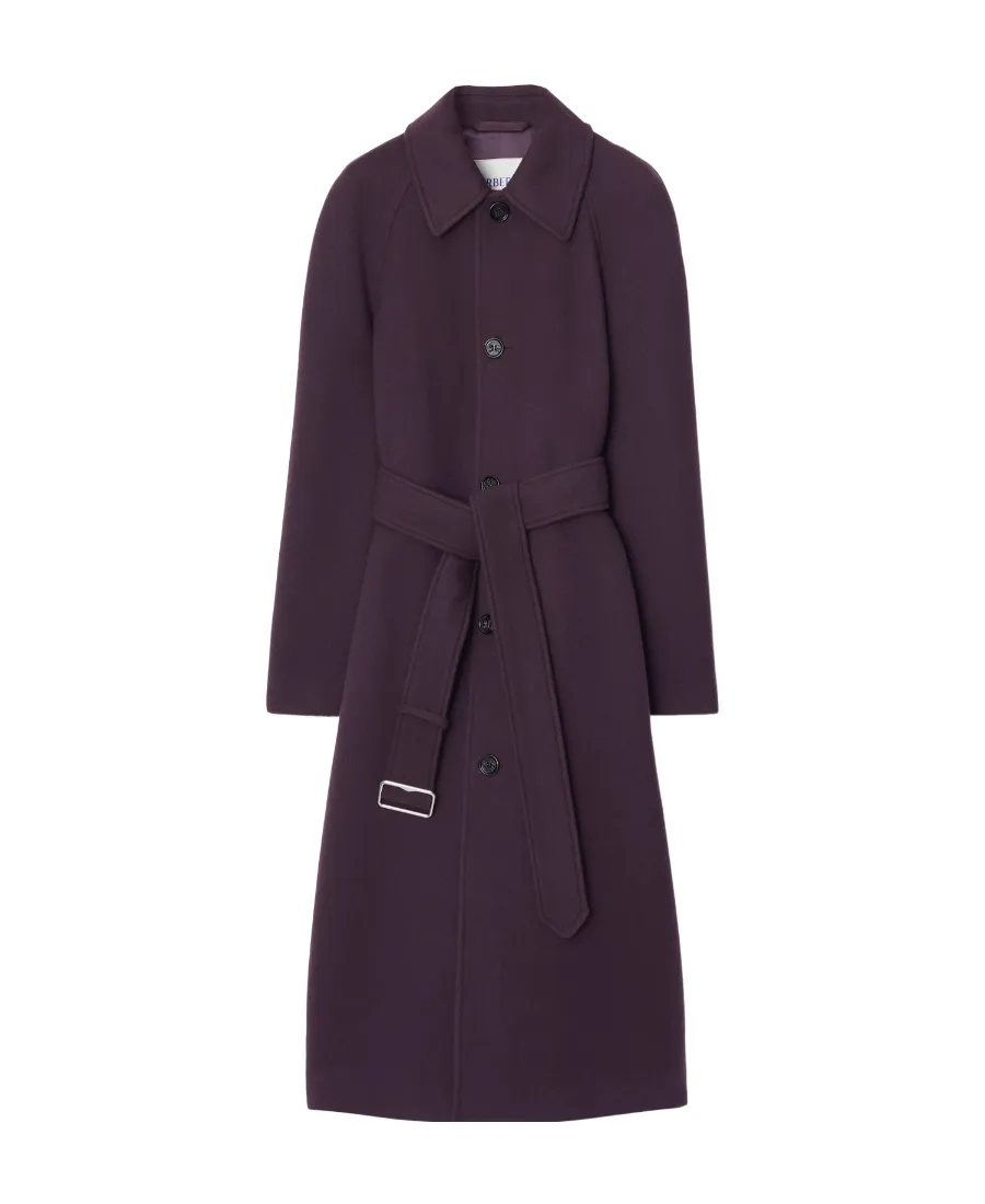 Single-Breasted Belted Wool Coat