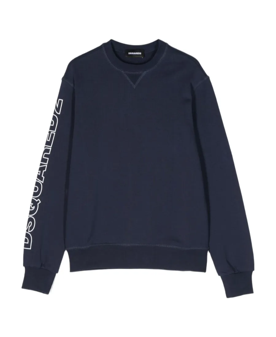 Dsquared2 Kids Logo Printed Crewneck Sweatshirt