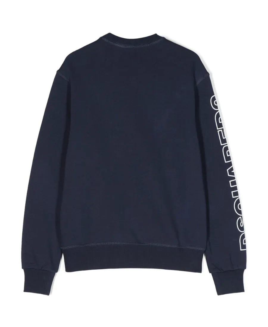 Dsquared2 Kids Logo Printed Crewneck Sweatshirt